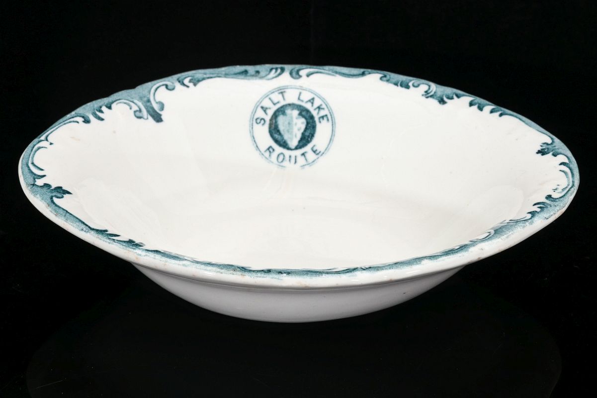 SALT LAKE ROUTE RR OVAL DISH WITH LOGO