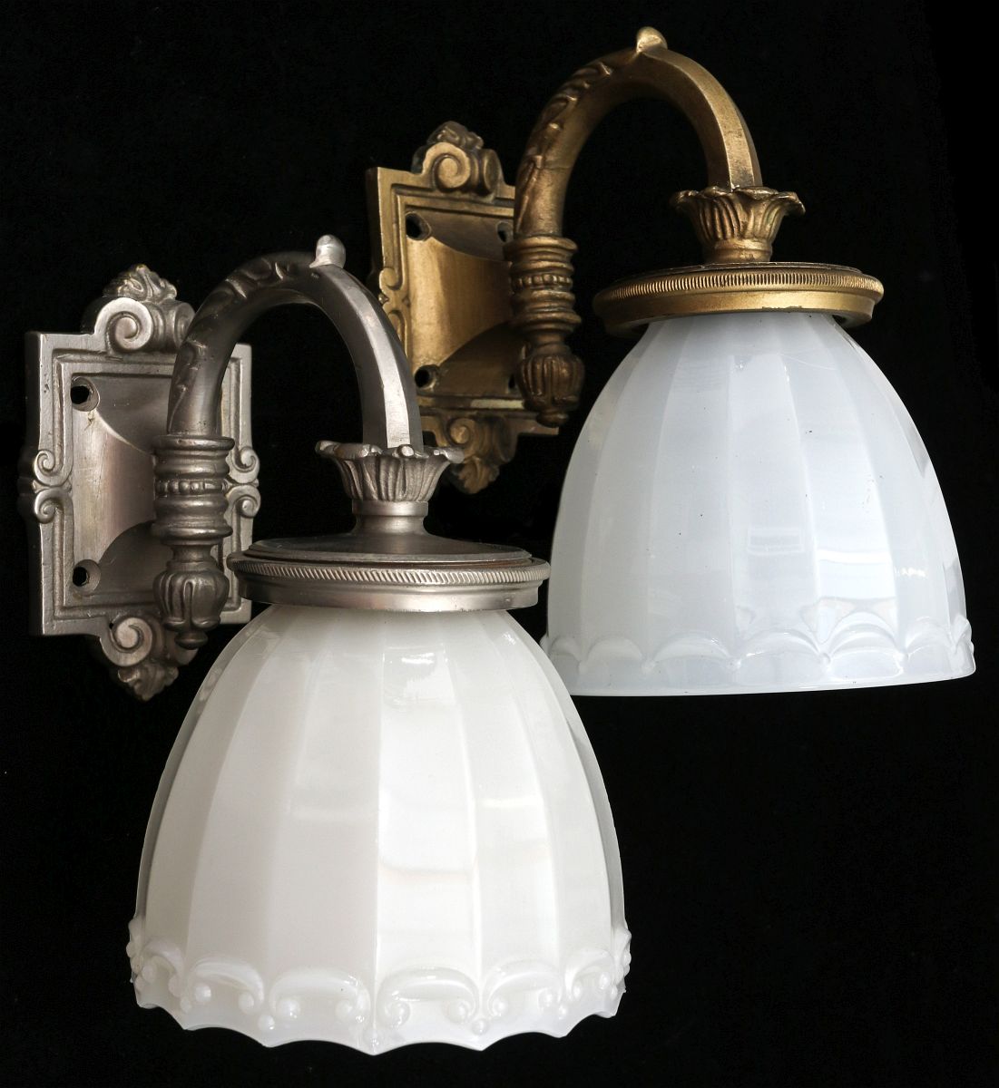 TWO PULLMAN COMPANY RAILCAR SIDE LAMPS