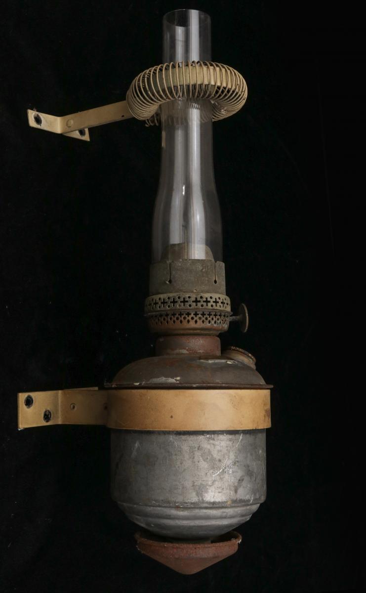 A 19TH C. ROCK ISLAND RAILROAD CABOOSE SIDE LAMP