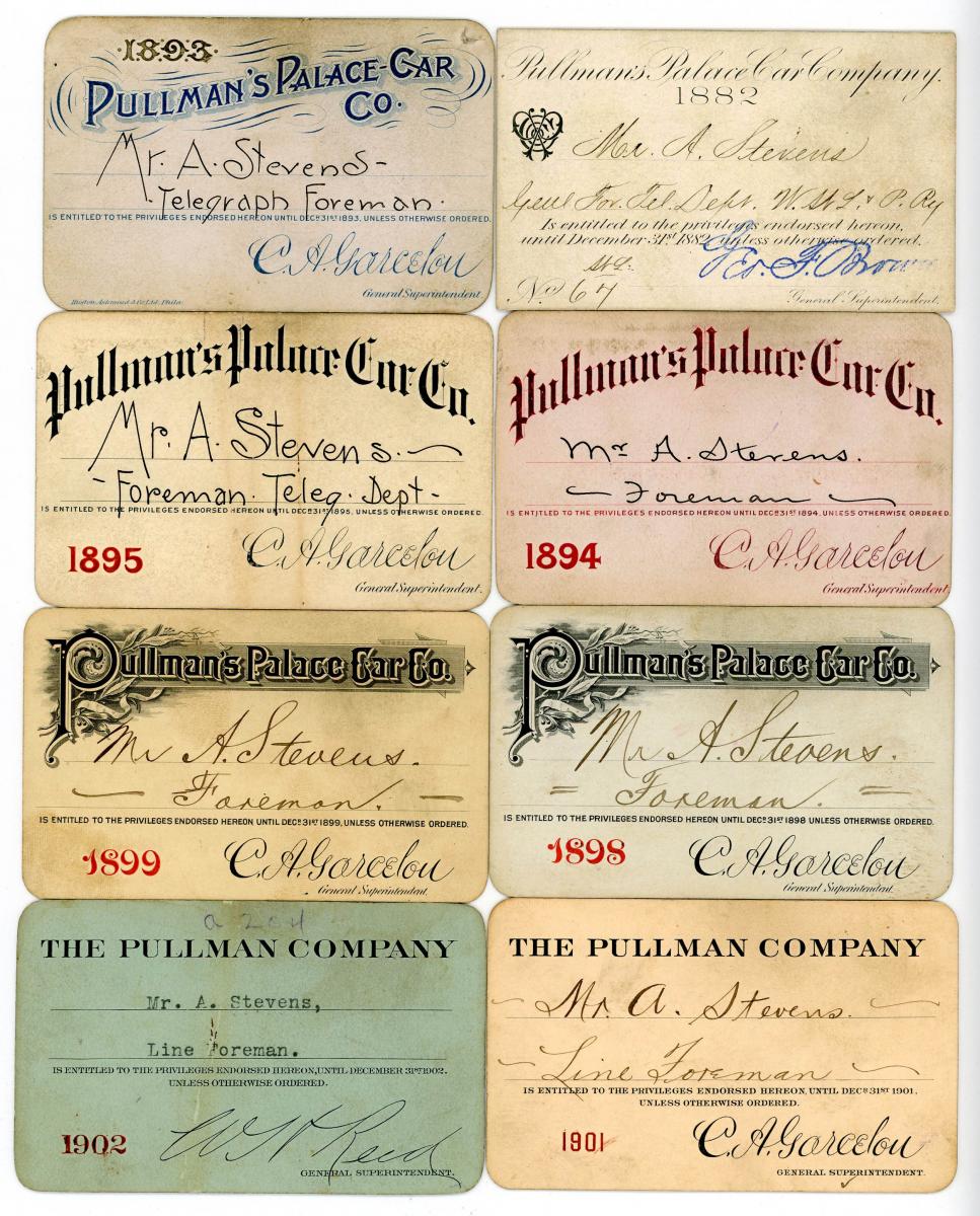 A CAREER COLLECTION OF PULLMAN RAILROAD PASSES