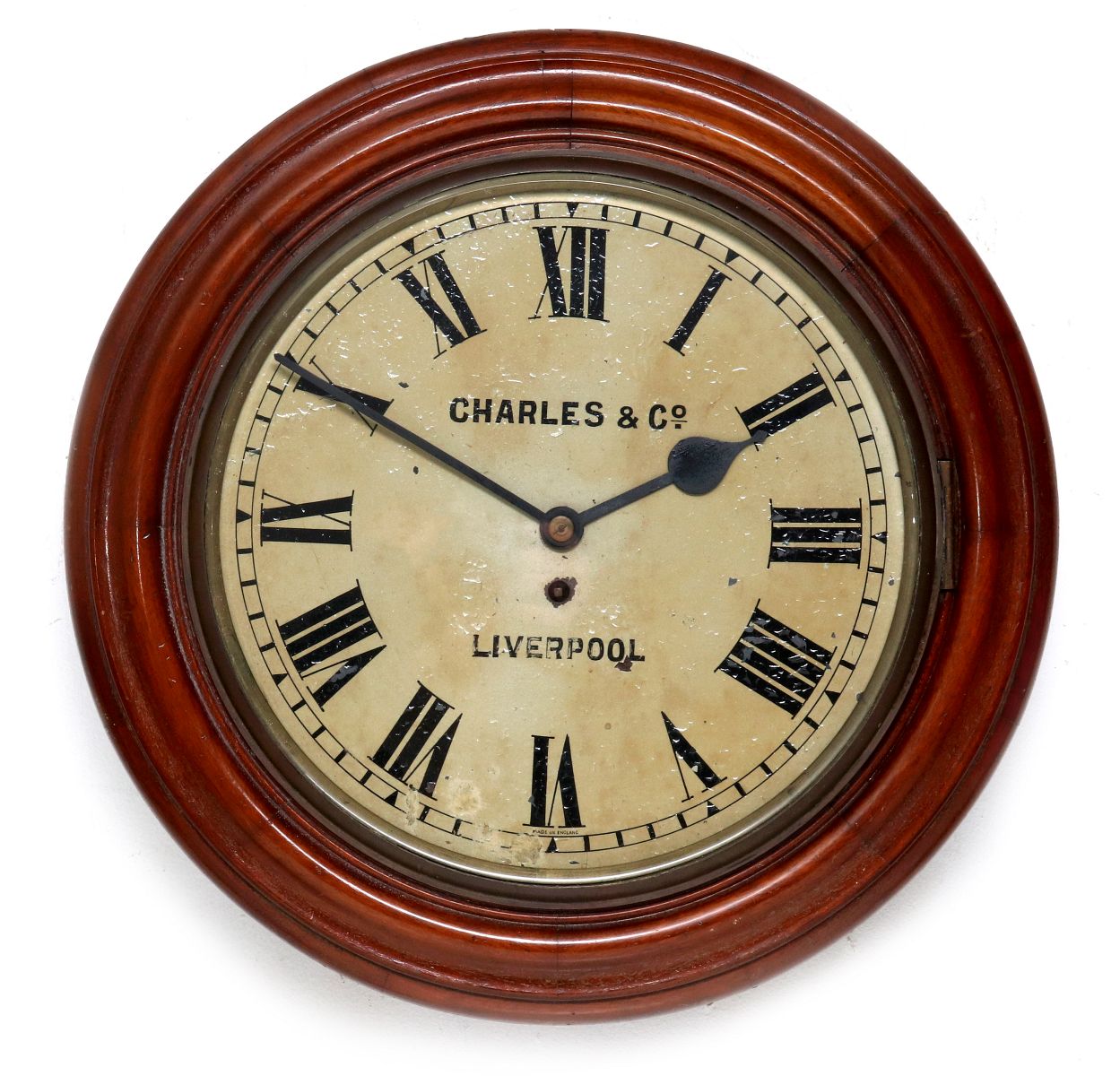A CHARLES & CO. ENGLISH GALLERY CLOCK