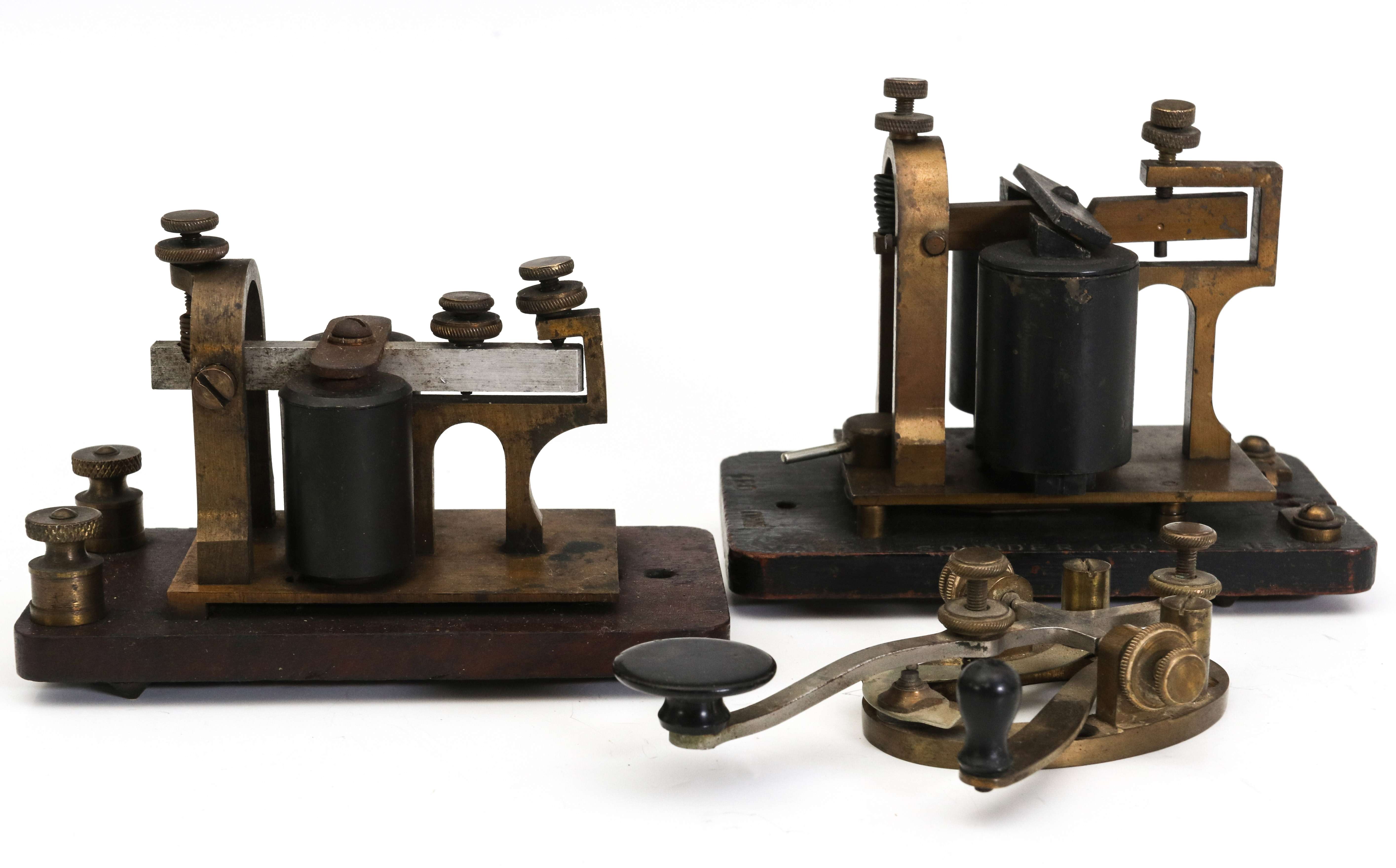 TWO TELEGRAPH SOUNDERS AND A KEY