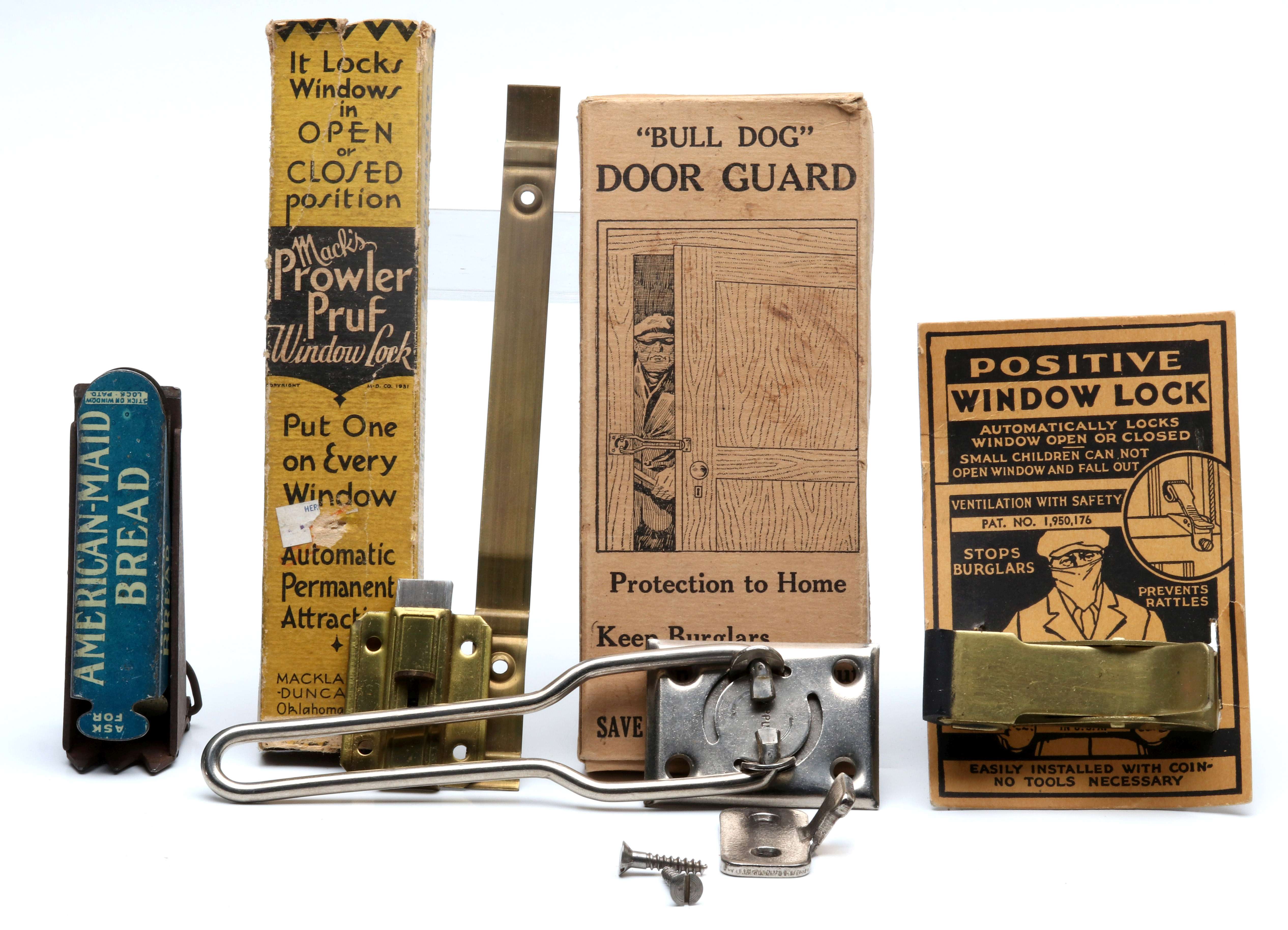 A COLLECTION OF EARLY 20TH C WINDOW AND DOOR LOCKS