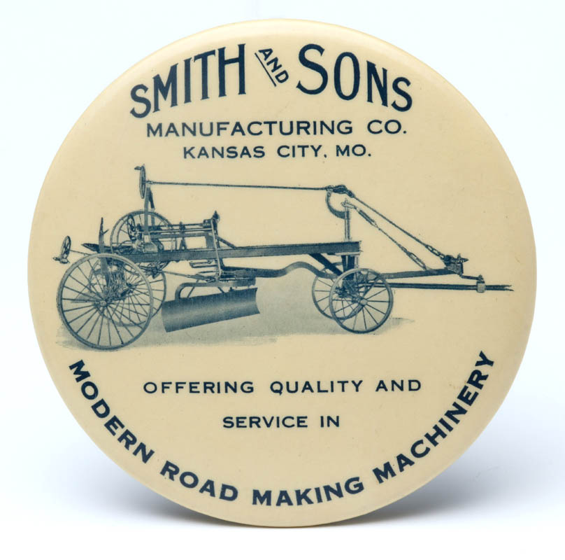 A SMITH ROAD MAKING MACHINERY ADVERTISING MIRROR