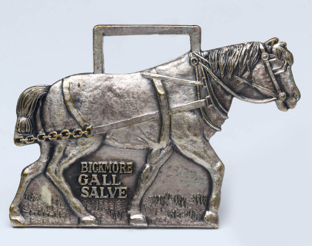 A BICKMORE EQUINE GALL SALVE ADVERTISING WATCH FOB