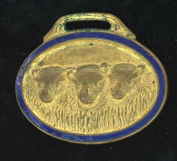 A W.R. SMITH & SON FOB WITH SHEEP AND ENAMELING