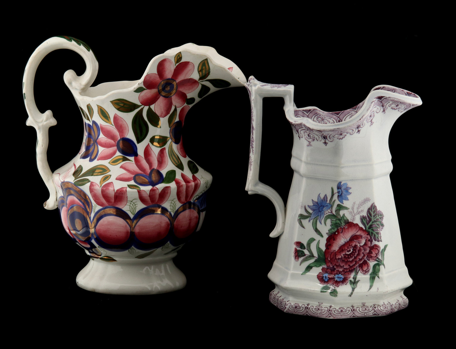 19TH C. GAUDY AND TRANSFER WARE STAFFORDSHIRE