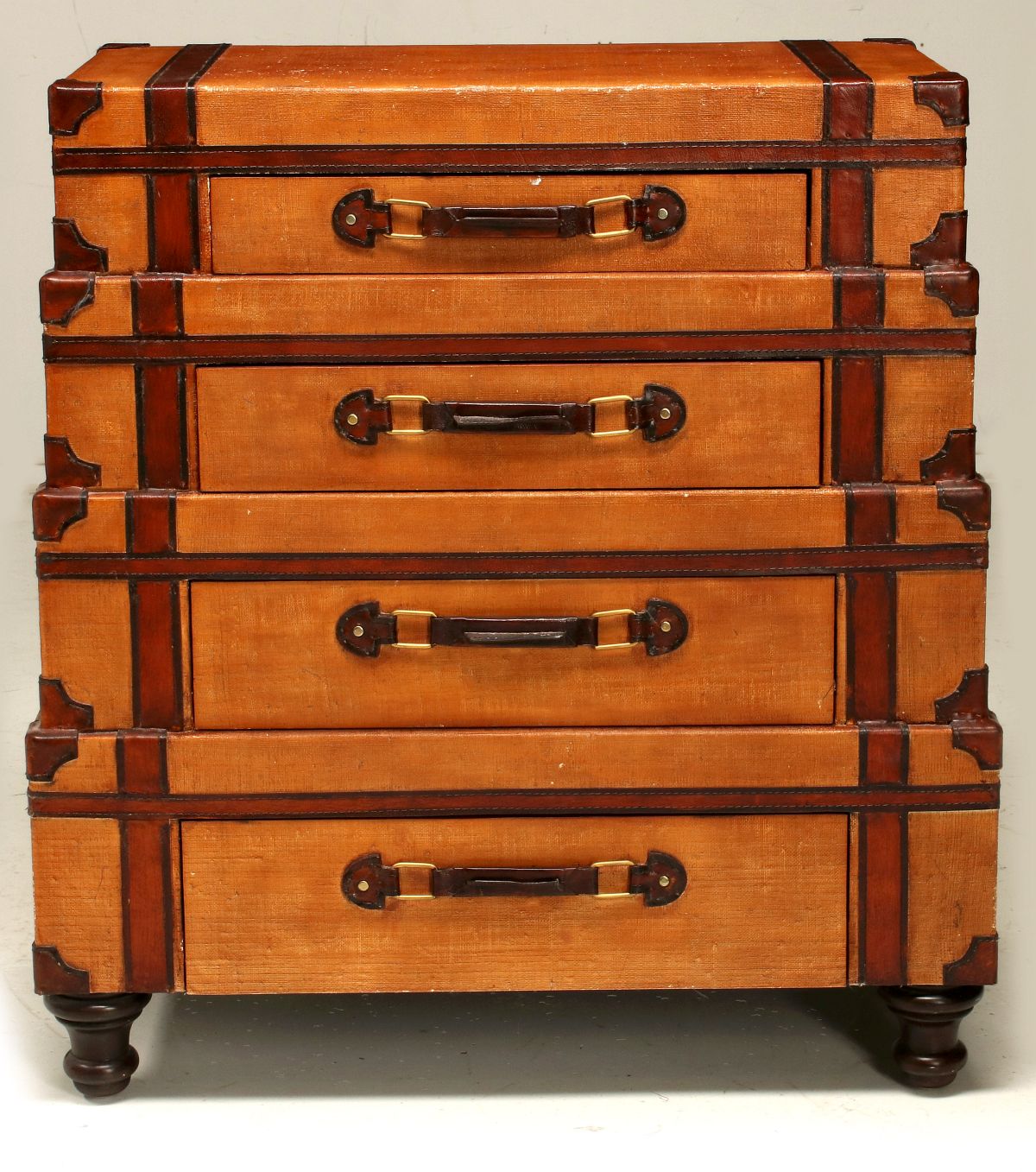 A CONTEMPORARY MAITLAND SMITH TYPE SUITCASE CHEST