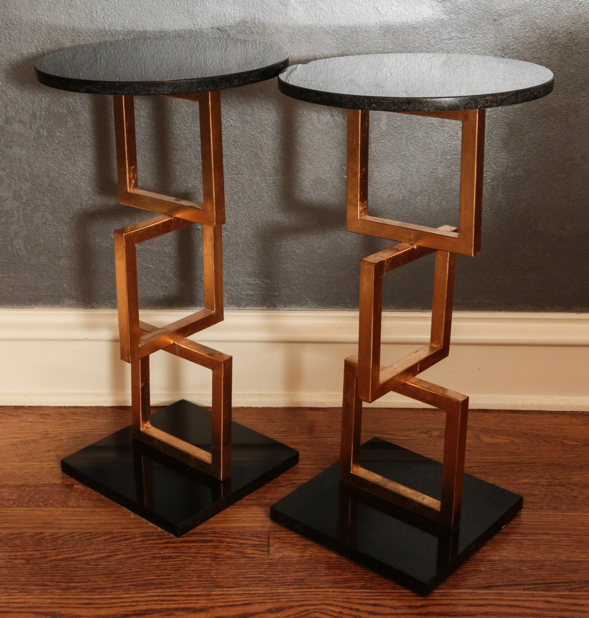 A PAIR MODERN DESIGN OCCASIONAL SIDE TABLES