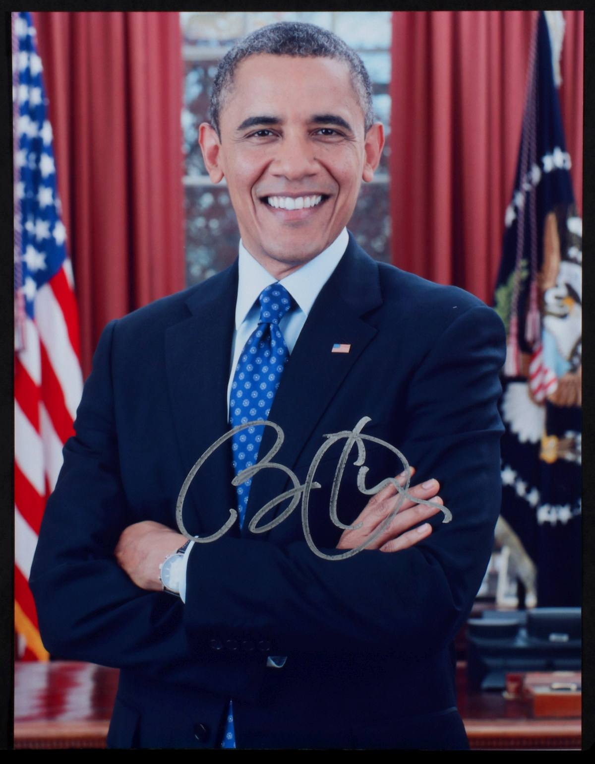 BARACK OBAMA SIGNED PHOTOGRAPH