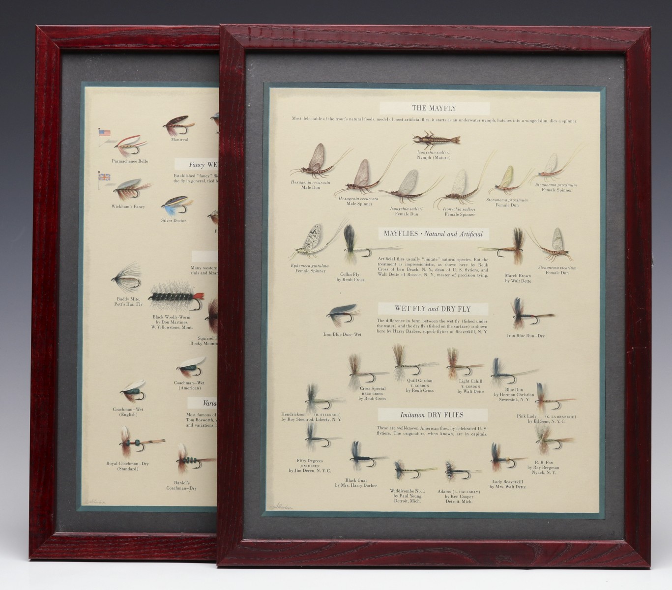 ILLUSTRATED FISHING FLY LITHOGRAPHS BY JOHN ATHERTON