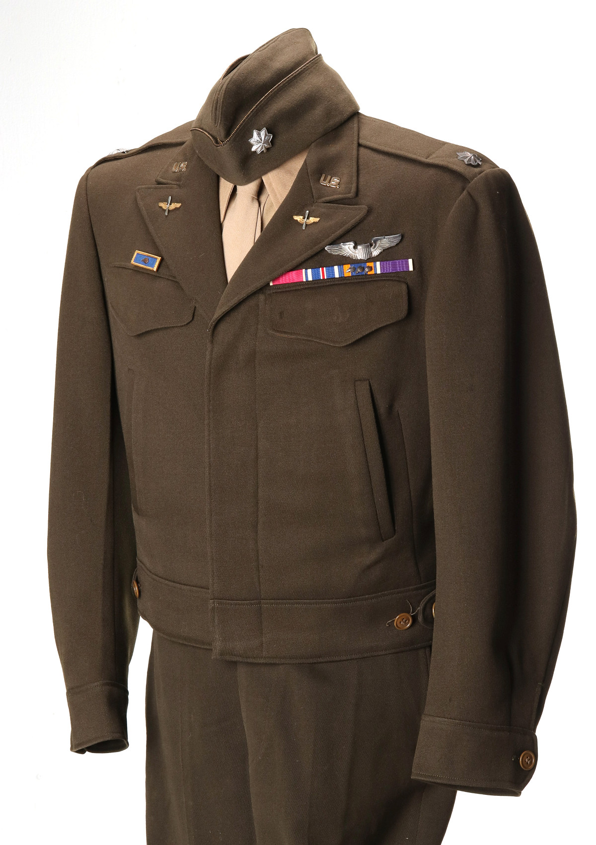 WWII OFFICER'S B-2 JACKET WITH BULLION AND WINGS