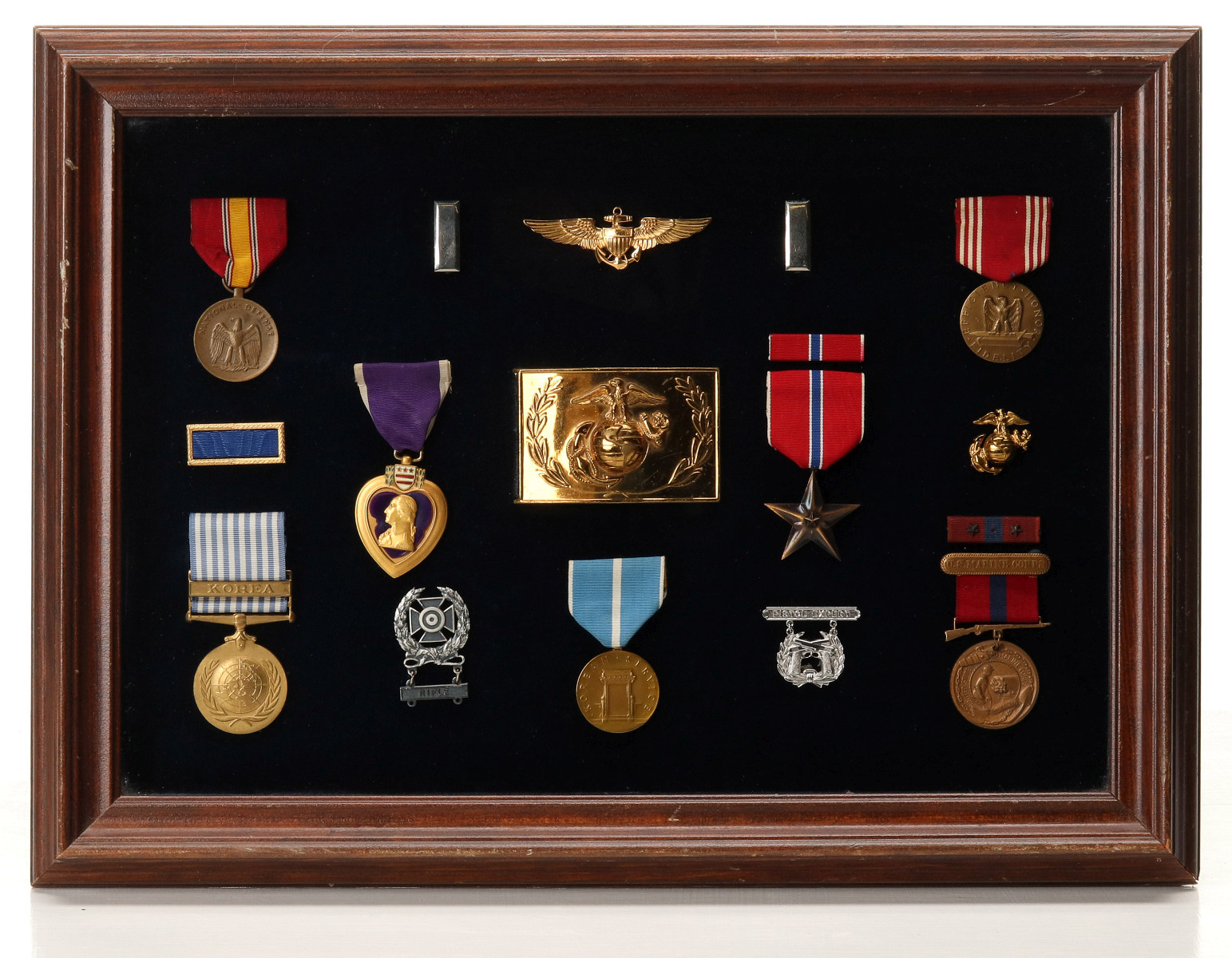 PURPLE HEART, BRONZE STAR, OTHERS FROM VET OF TWO WARS