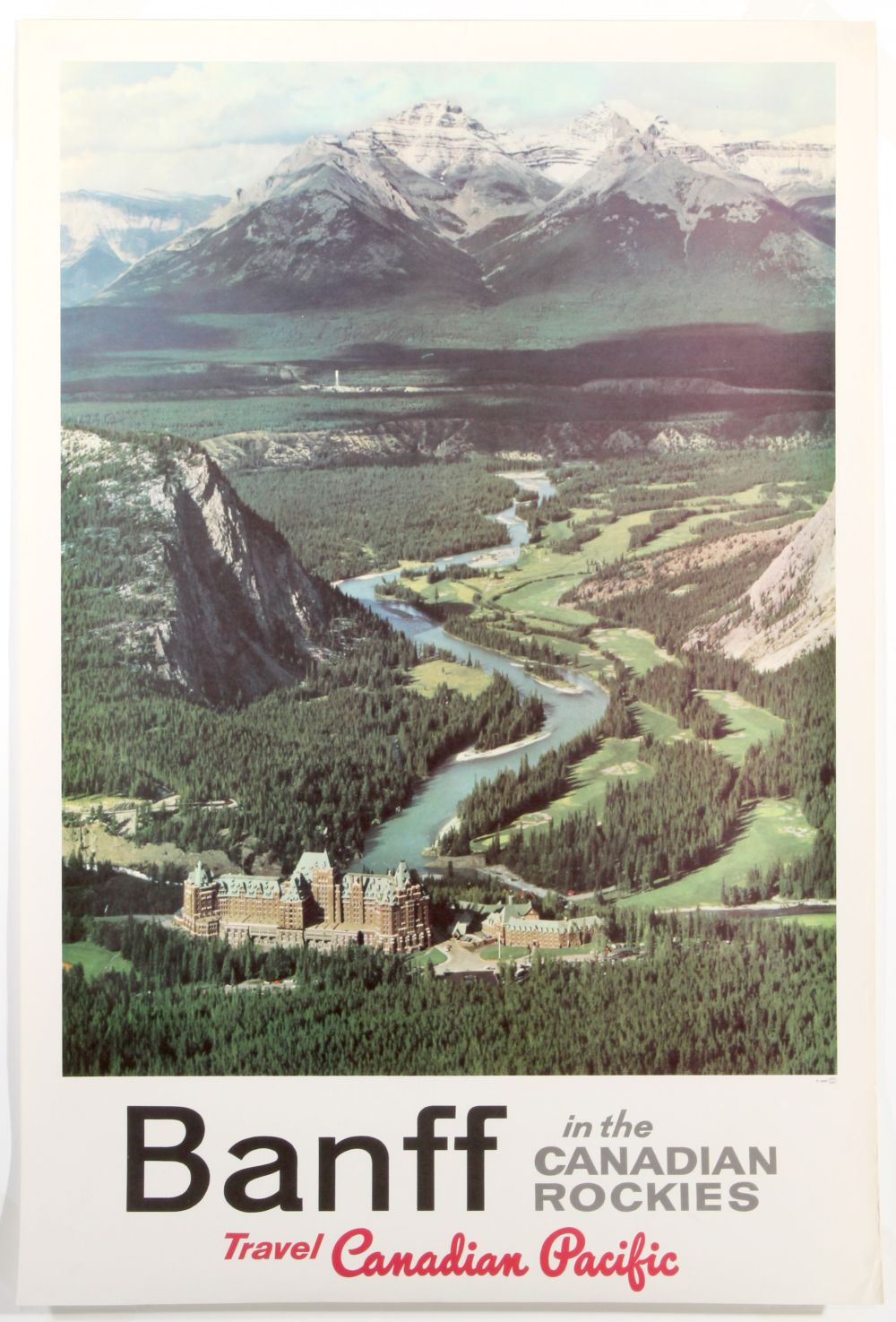 A CANADIAN PACIFIC TRAVEL POSTER BANFF IN THE ROCKIES