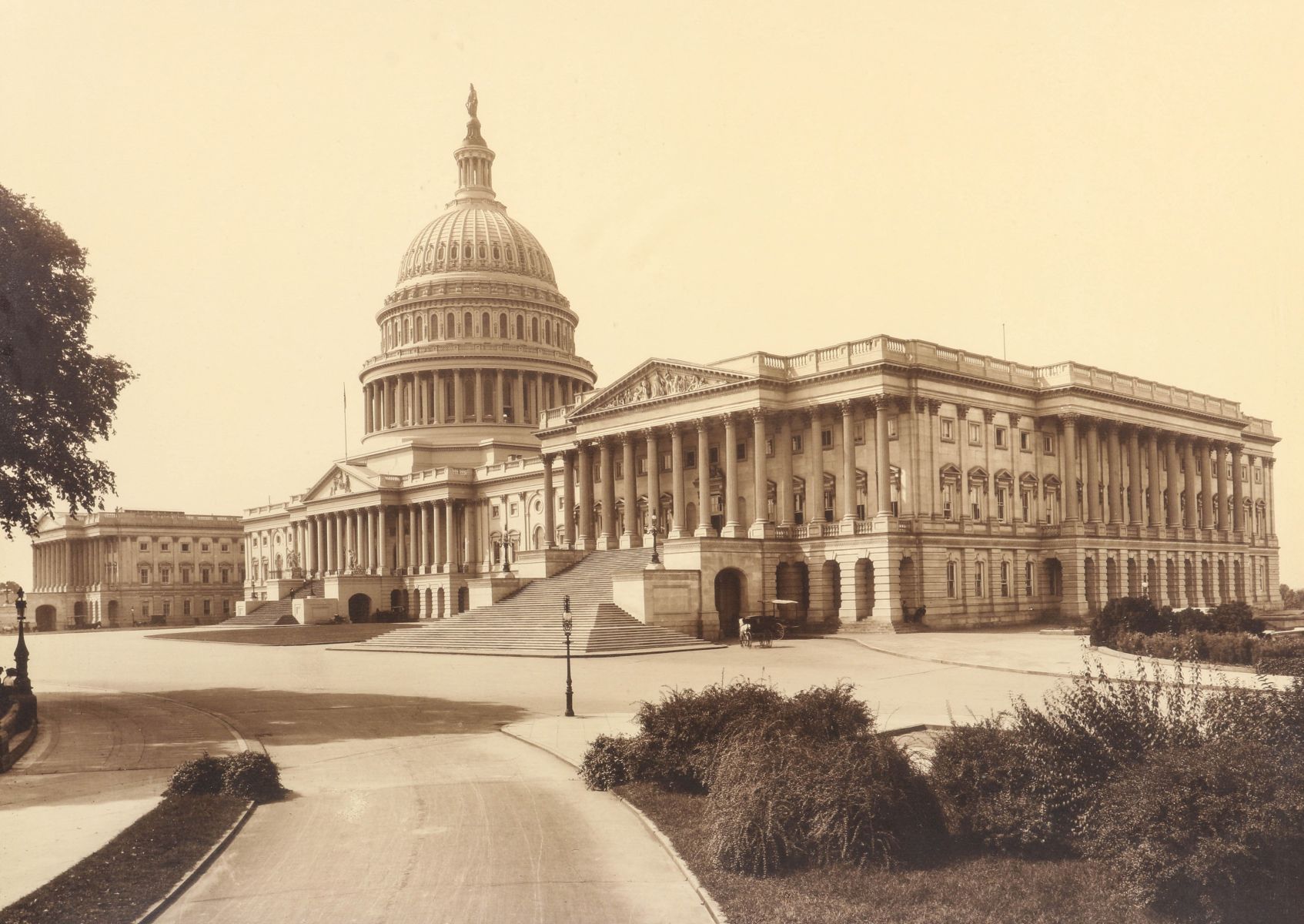 PHOTOGRAVURE OF THE US CAPITOL FOR BALTIMORE & OHIO RR