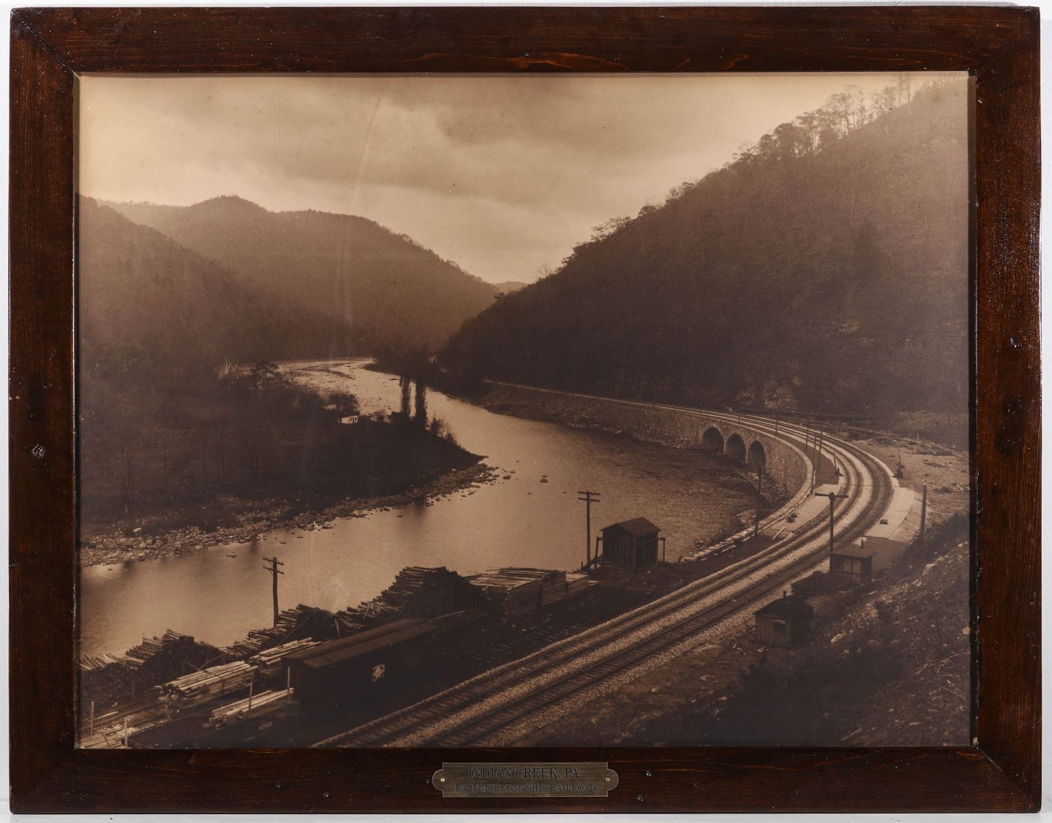 A PHOTOGRAVURE VIEW IN PENNSYLVANIA IMAGE ALONG THE B&O