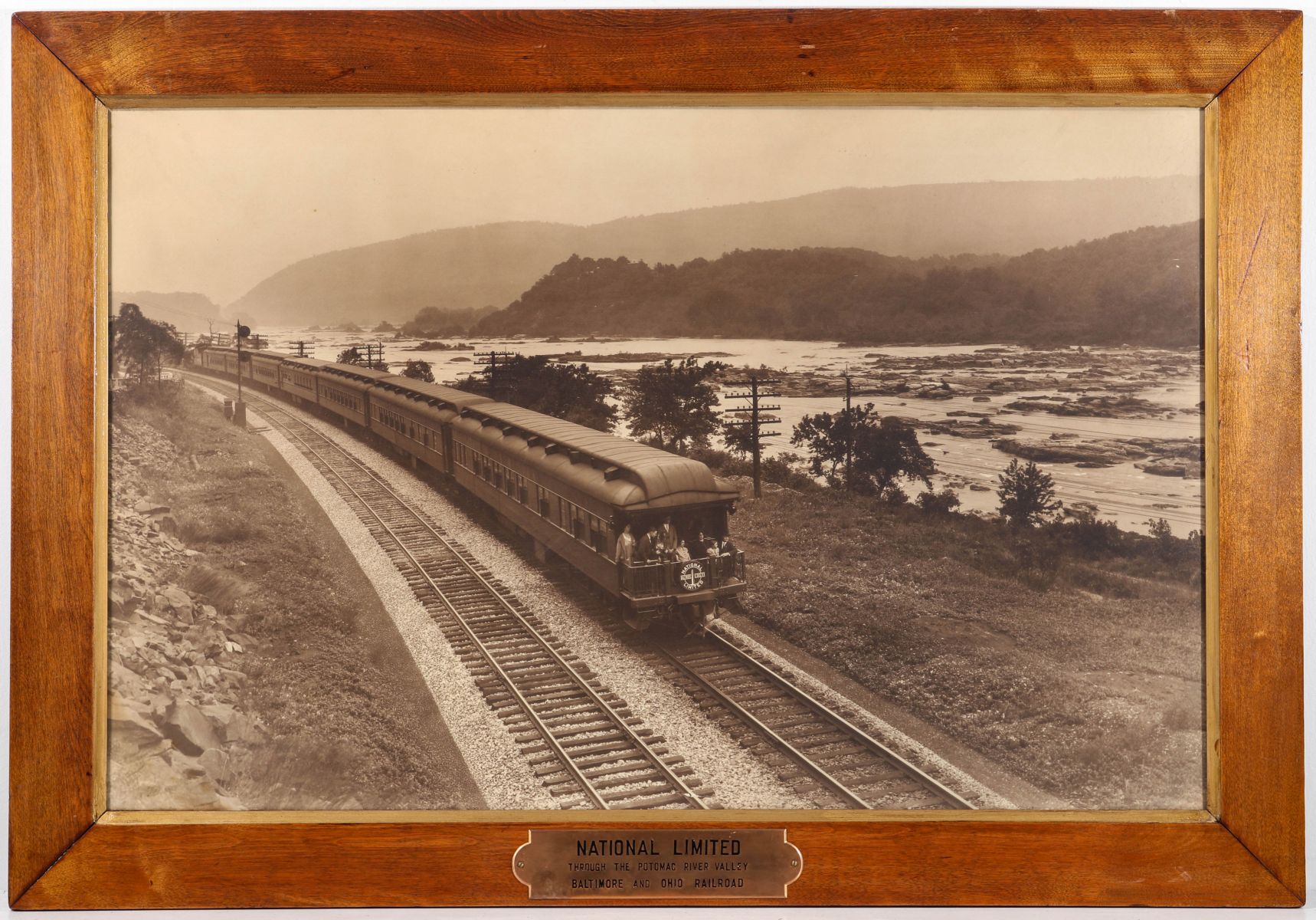 A LARGE PHOTOGRAVURE OF THE B&O NATIONAL LIMITED