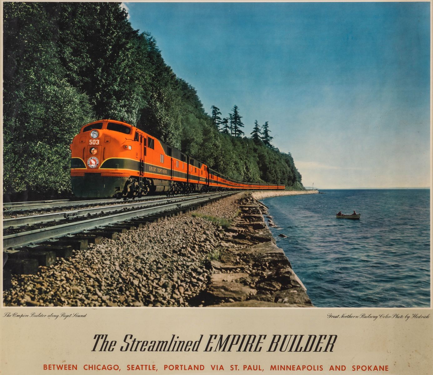 A POSTER FOR GREAT NORTHERN STREAMLINER EMPIRE BUILDER