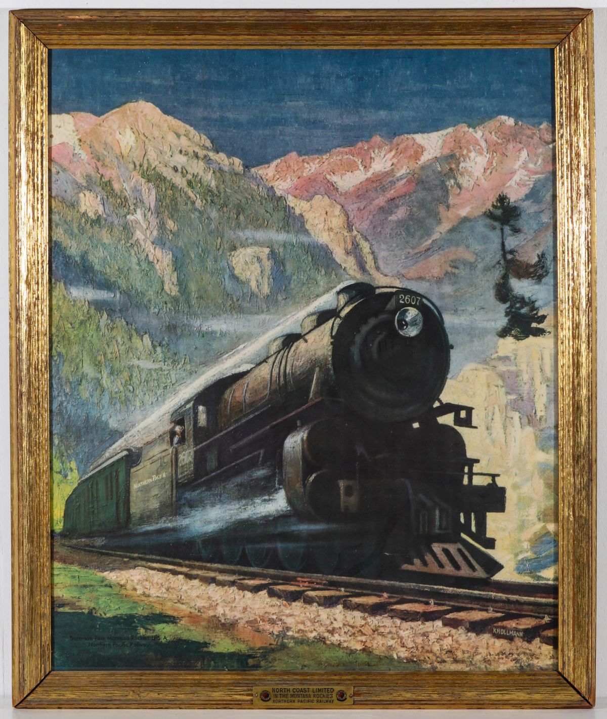 A GOOD NORTHERN PACIFIC RAILWAY ADVERTISING PRINT