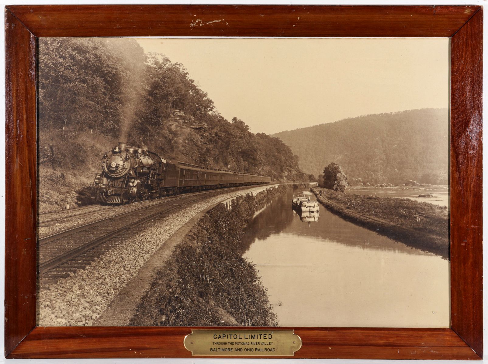 PHOTOGRAVURE OF THE BALTIMORE & OHIO CAPITOL LIMITED