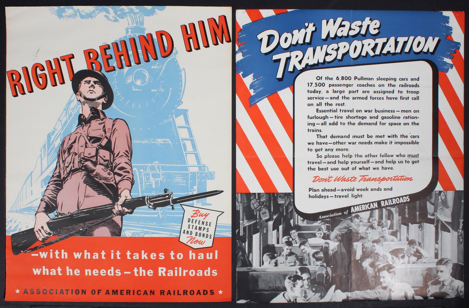 ASSOCIATION OF AMERICAN RAILROADS WAR EFFORT POSTERS