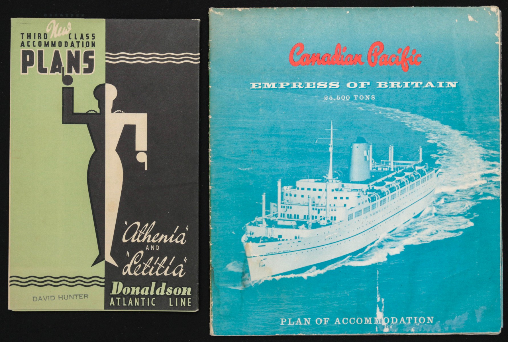 A COLLECTION OF STEAMSHIP TRAVEL BROCHURES