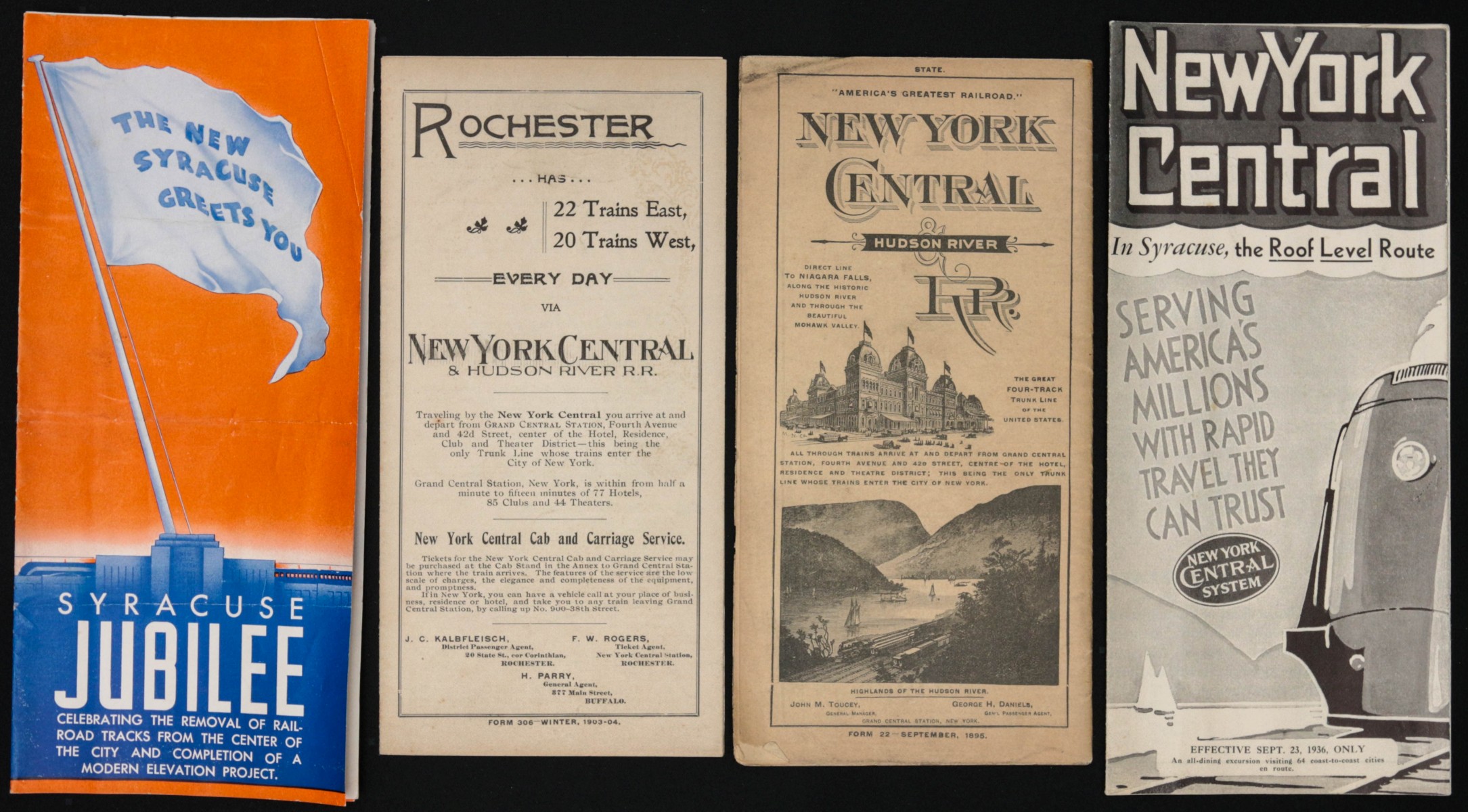 ANTIQUE AND VINTAGE N.Y.C. RAILROAD TIME TABLES