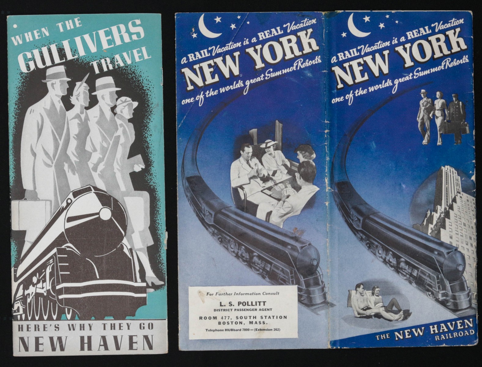COLLECTION OF NEW HAVEN RAILROAD TIME TABLES, BROCHURES