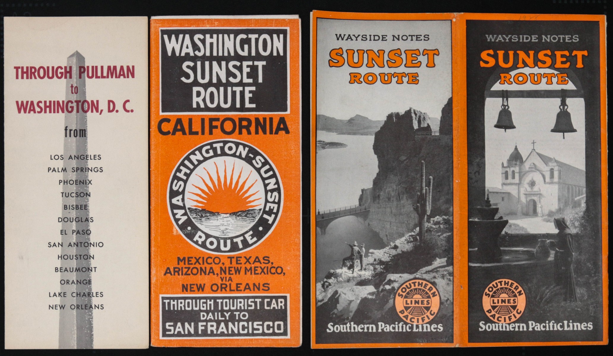 A COLLECTION OF SOUTHERN PACIFIC TIME TABLES, BROCHURES