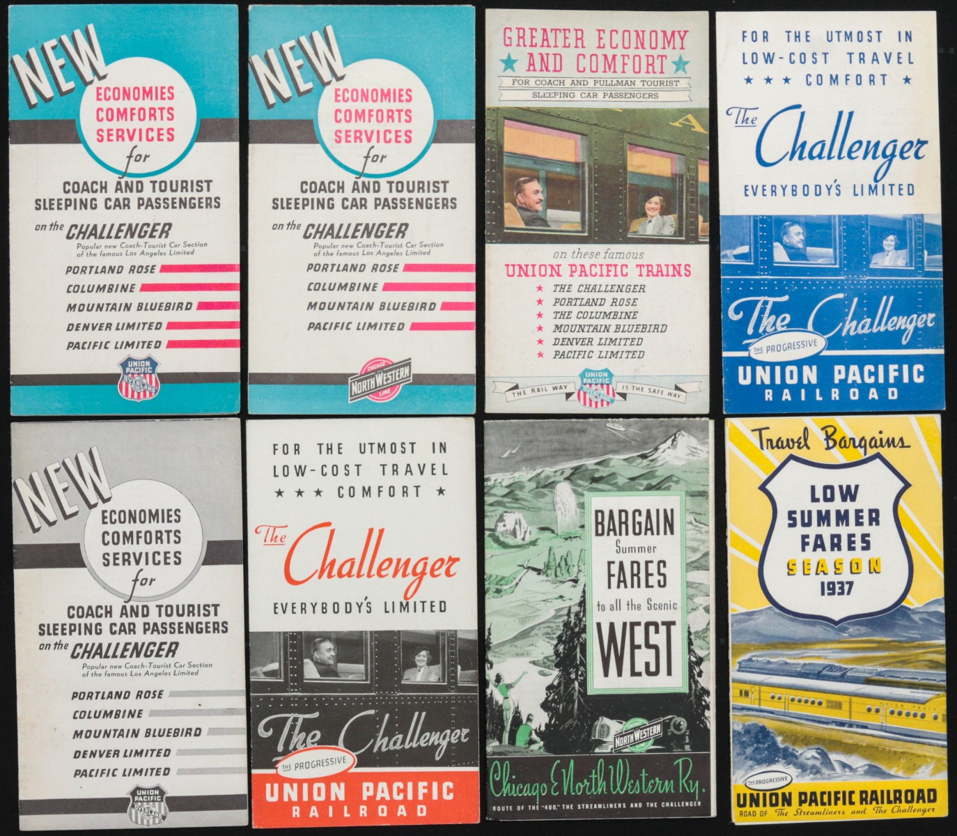 A COLLECTION OF U.P. AND C.N.W. RAILROAD BROCHURES