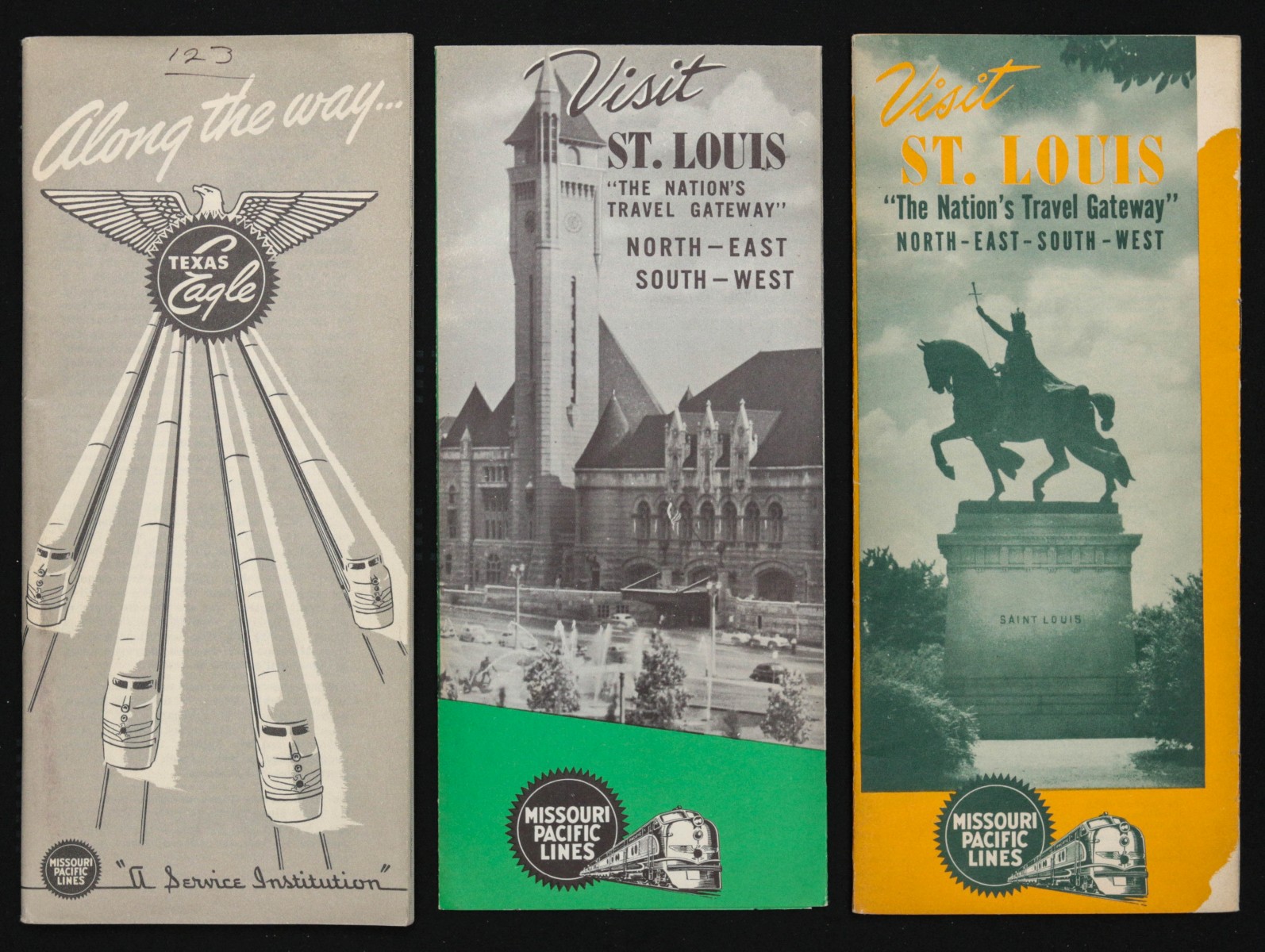 A COLLECTION OF MISSOURI PACIFIC TIME TABLES, BROCHURES