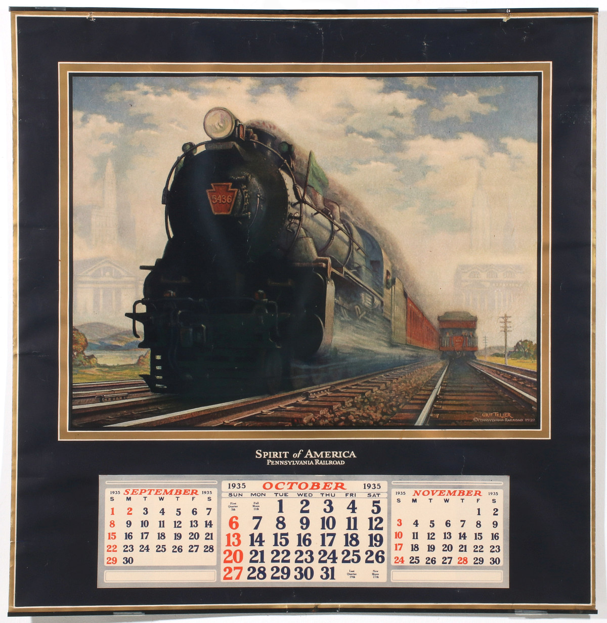 A COLLECTION OF P.R.R. CALENDARS AND EPHEMERA