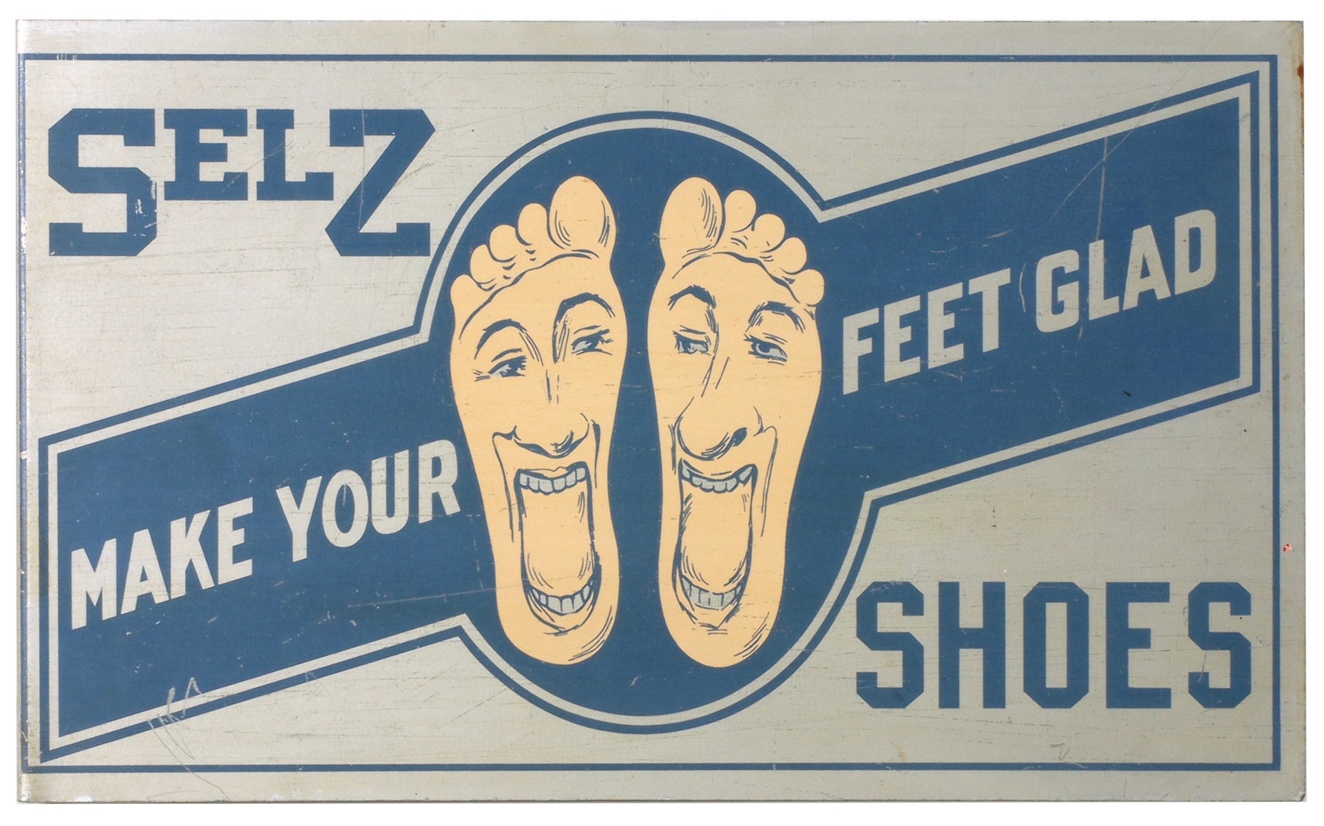 A SELZ SHOES ADVERTISING FLANGE SIGN