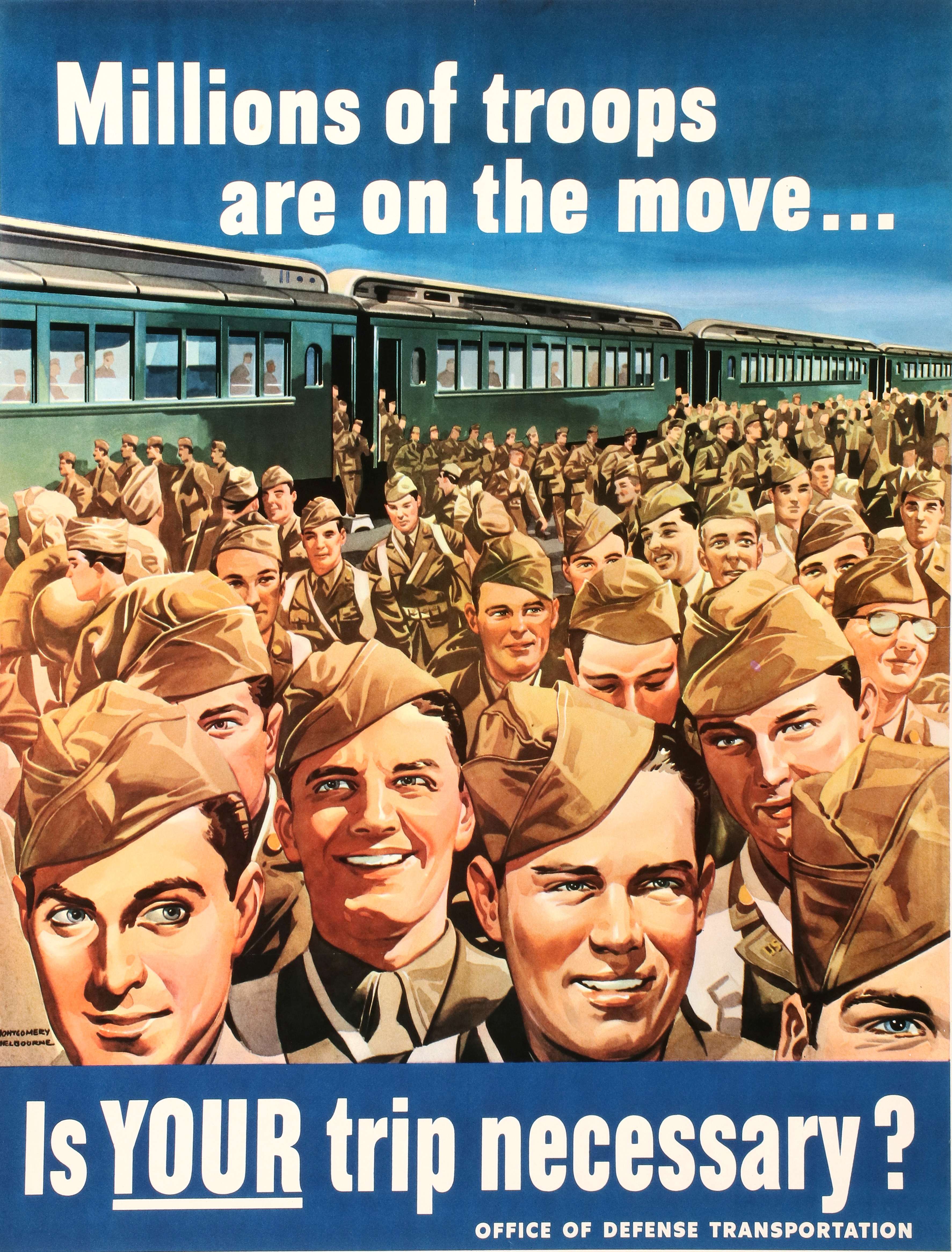 A WWII OFFICE OF DEFENSE TRANSPORTATION POSTER