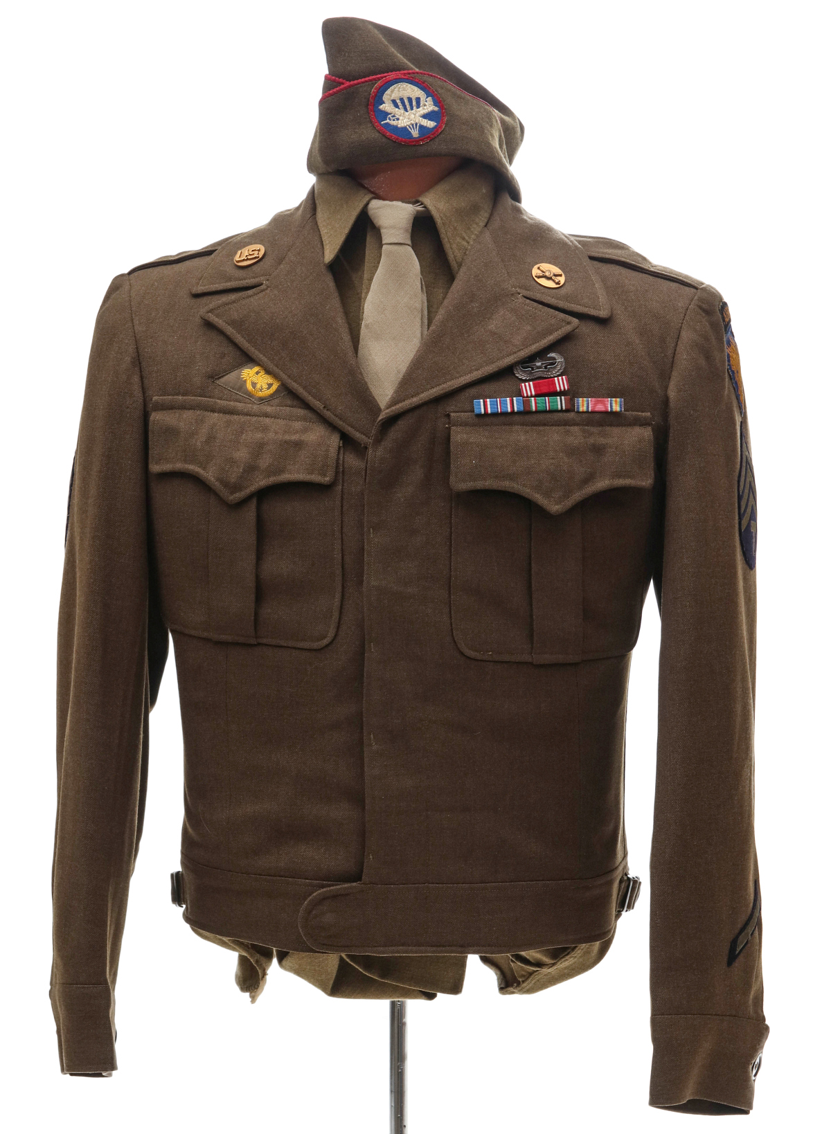 IKE UNIFORM WITH GLIDER WINGS, 13 AIRBORNE SSI