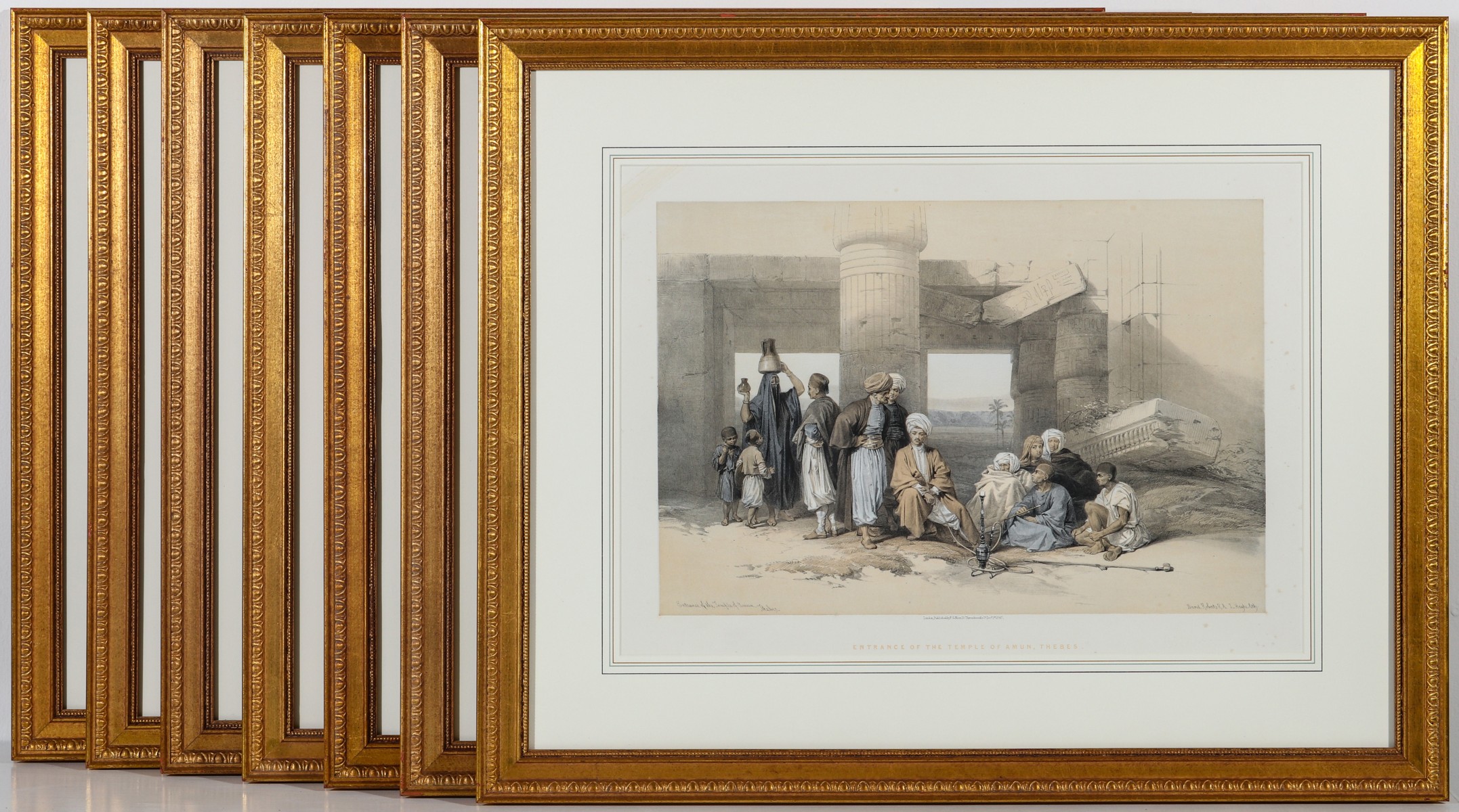 SEVEN DAVID ROBERTS (1796-1864) ORIENTALIST LITHOGRAPHS