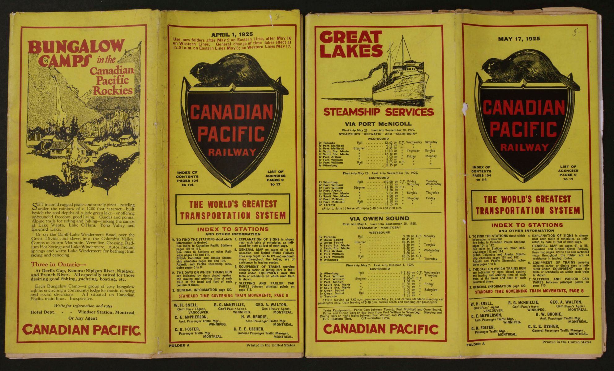 A COLLECTION OF CANADIAN PACIFIC RAILWAY EPHEMERA