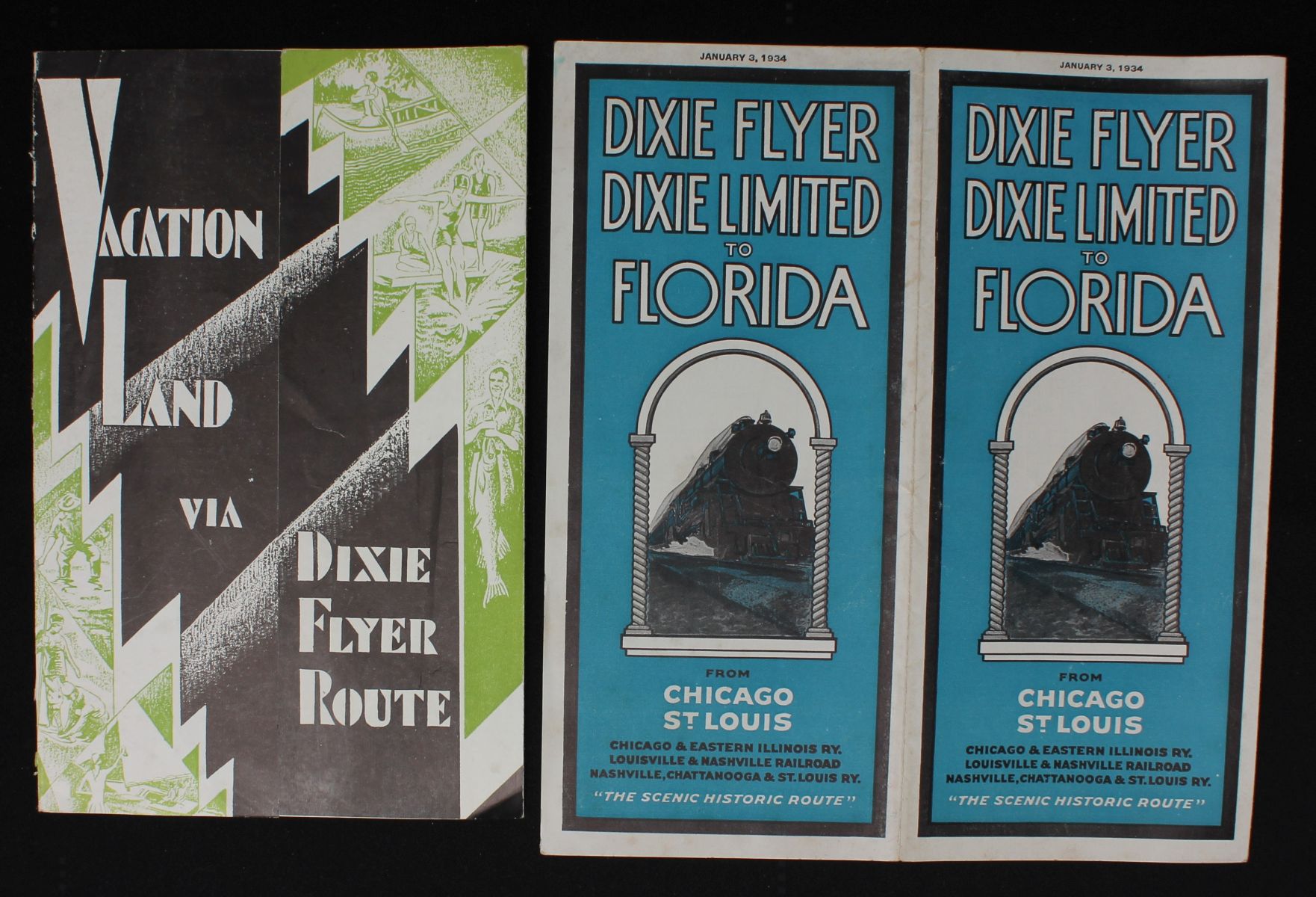 A COLLECTION OF EPHEMERA FOR THE DIXIE ROUTE RAIL LINES