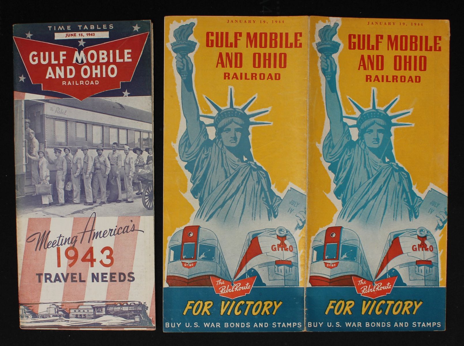 A COLLECTION OF GULF, MOBILE AND OHIO TRAVEL EPHEMERA