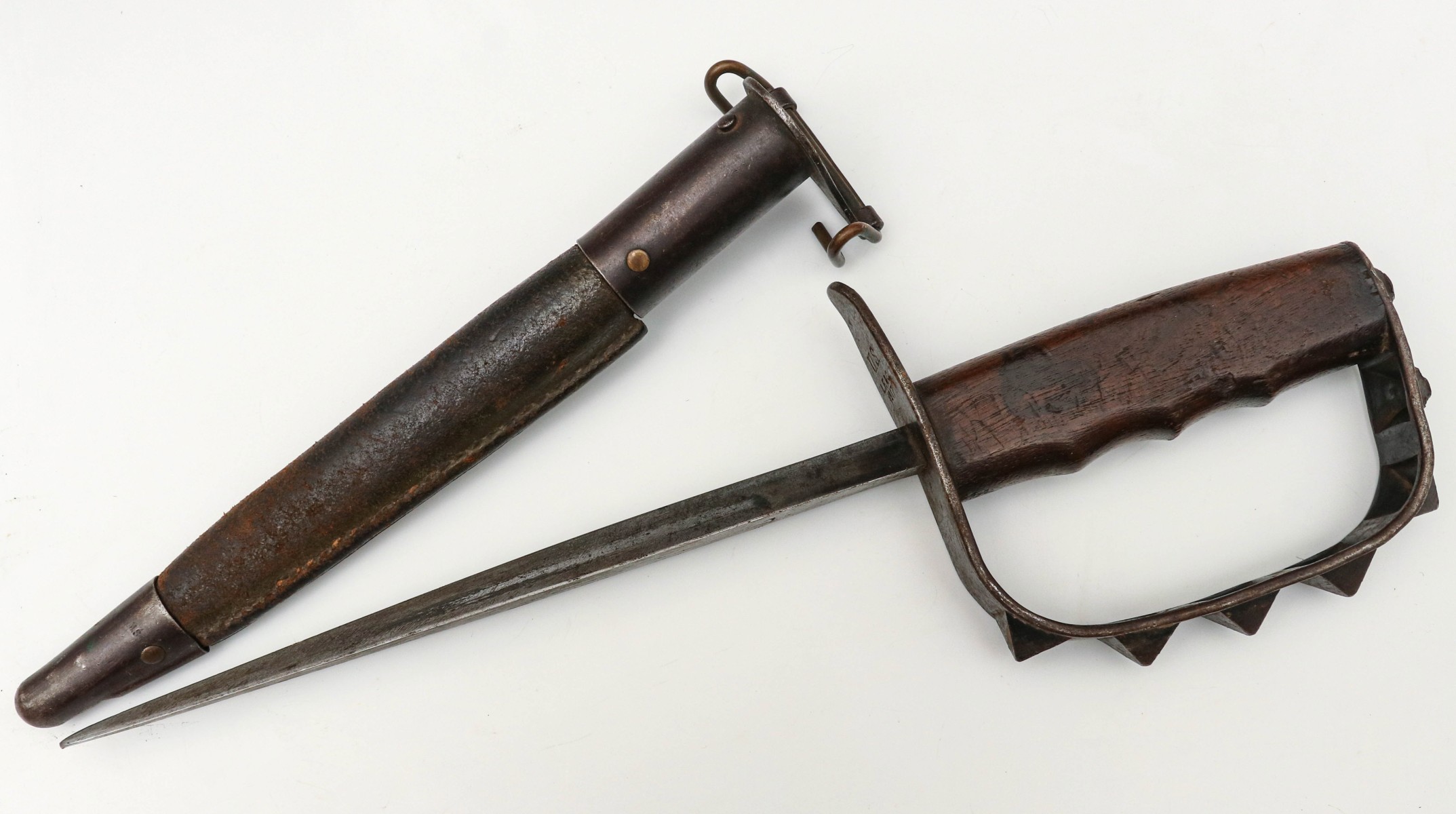 US ARMY WWI M-17 KNUCKLE DUSTER TRENCH KNIFE