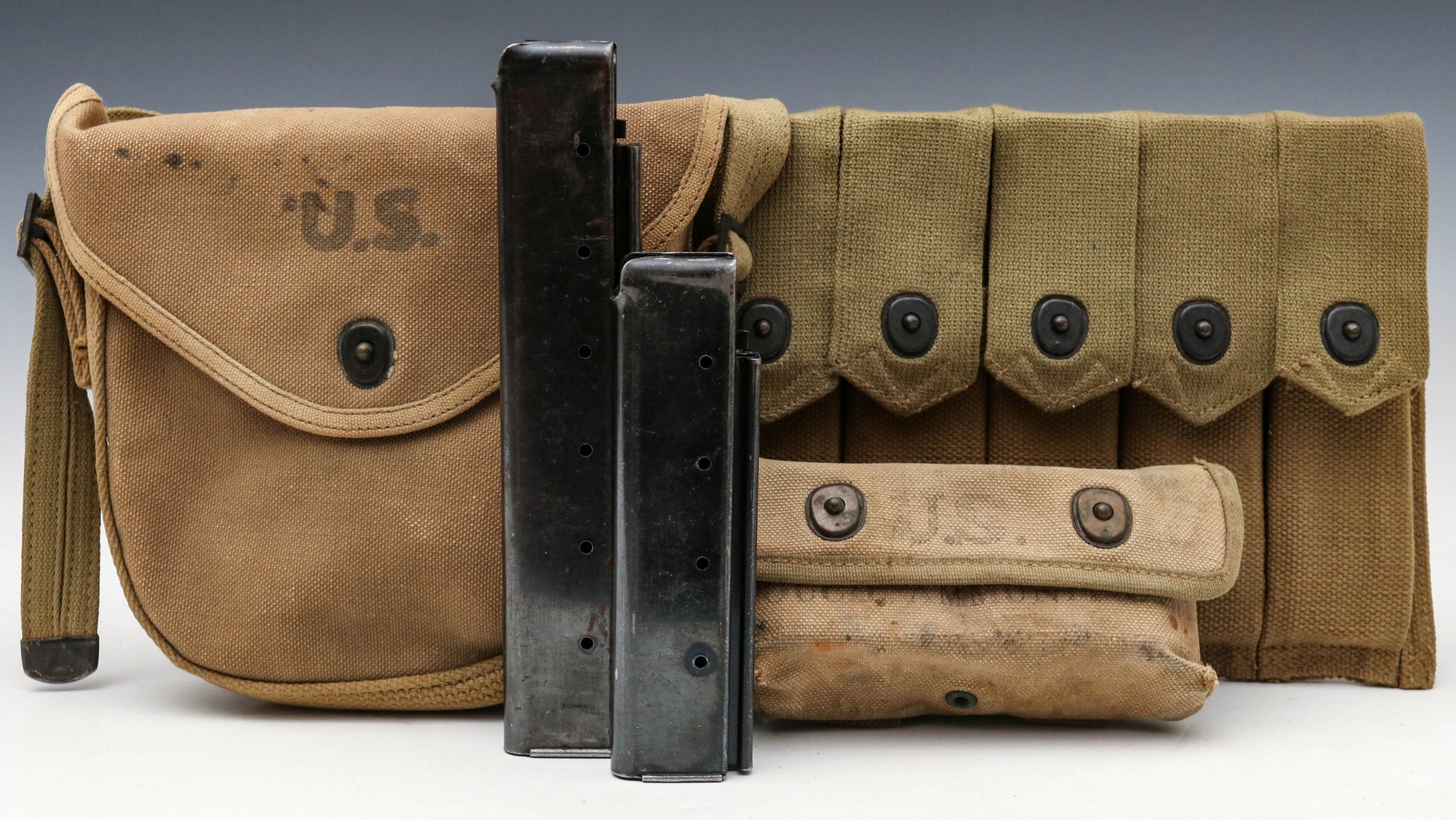 THOMPSON DRUM MAG POUCH AND OTHER WEB GEAR