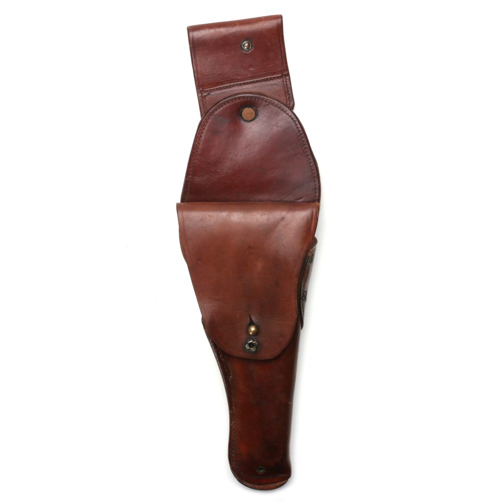A GOOD US CAVALRY 45 HOLSTER WITH SWIVEL LOOP, 1917