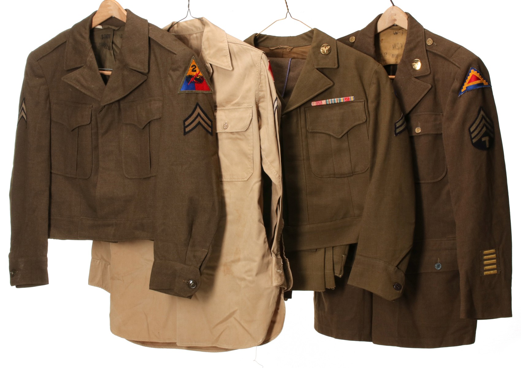 ARMY AND ARMY AIR FORCE IKE JACKETS AND OTHER UNIFORMS