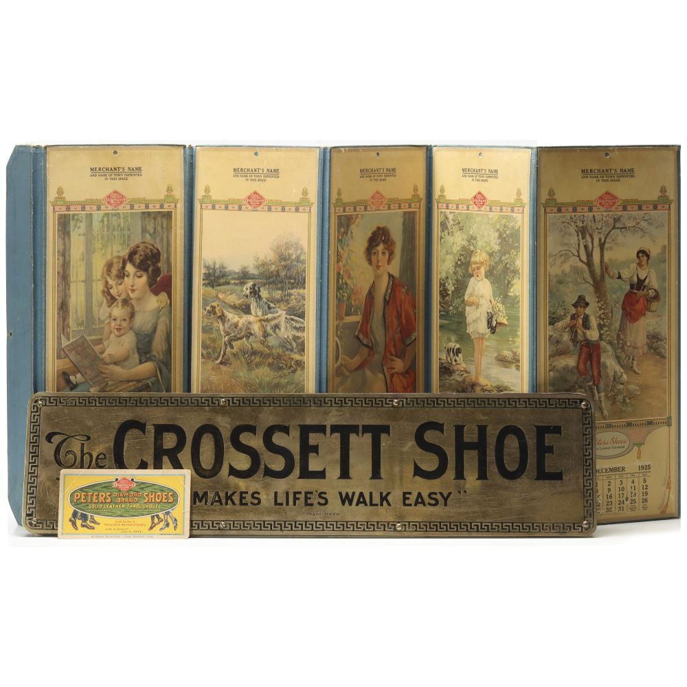 THREE EARLY 20TH CENTURY SHOE ADVERTISING ITEMS