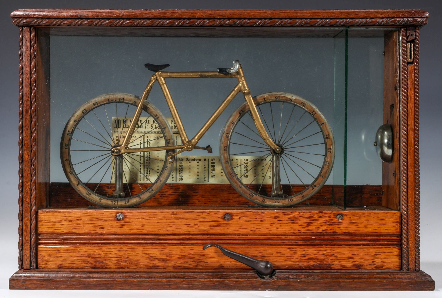 AN EARLY SUN MANUFACTURING TRADE STIMULATOR W/ BICYCLE