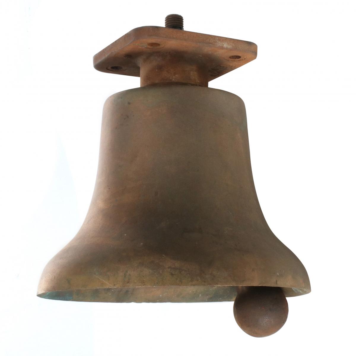 A BRONZE AIR-OPERATED LOCOMOTIVE BELL