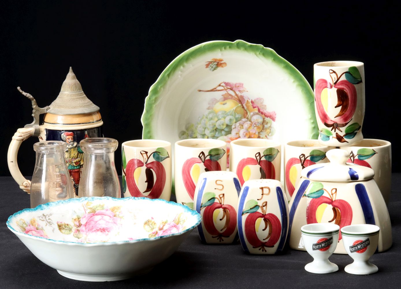 PURINTON POTTERY AND OTHER GLASS AND CHINA