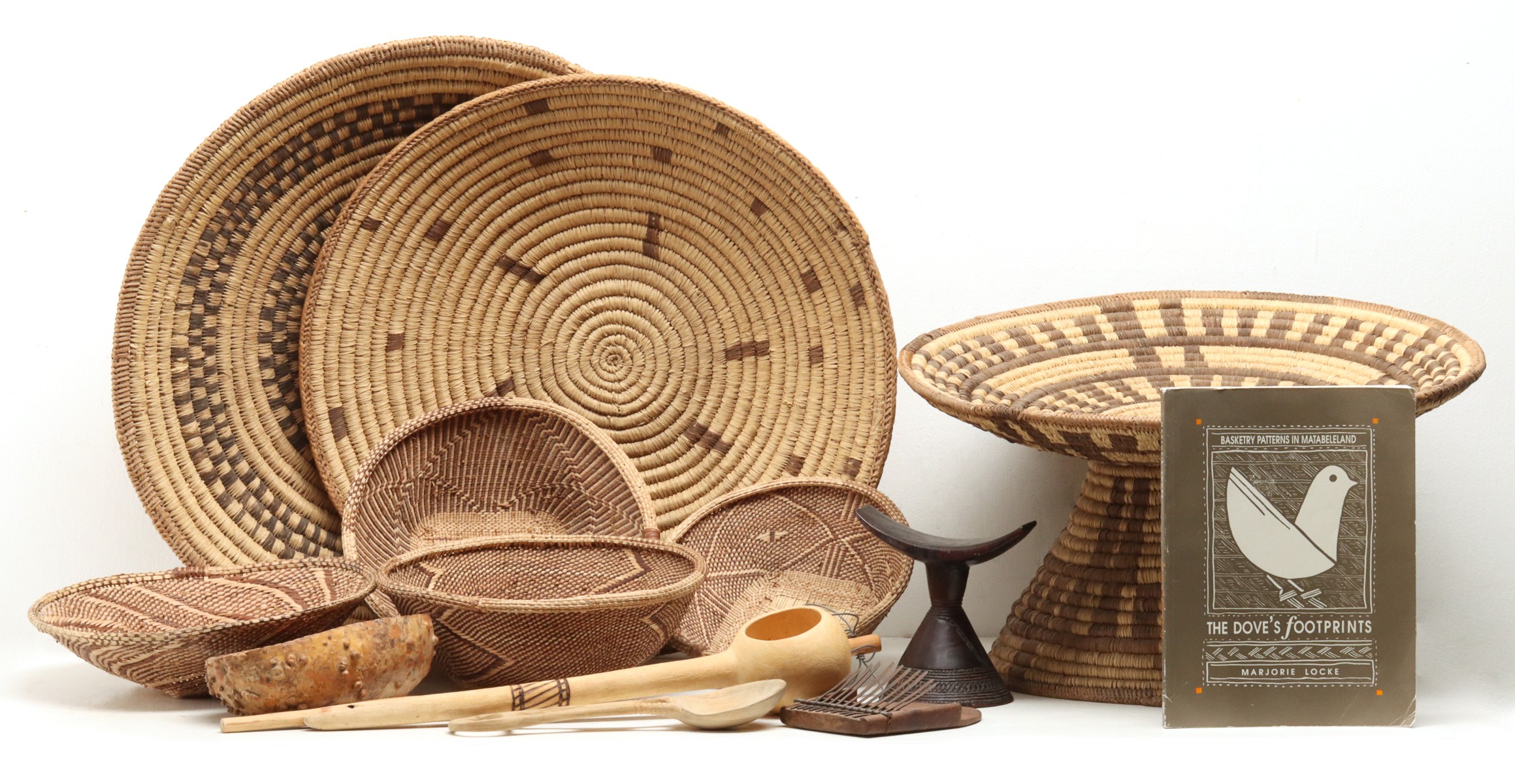 A COLLECTION OF AFRICAN BASKETRY AND OTHER CRAFTS
