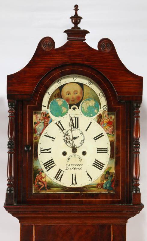 AN EARLY 19TH CENTURY GRANDFATHER CLOCK