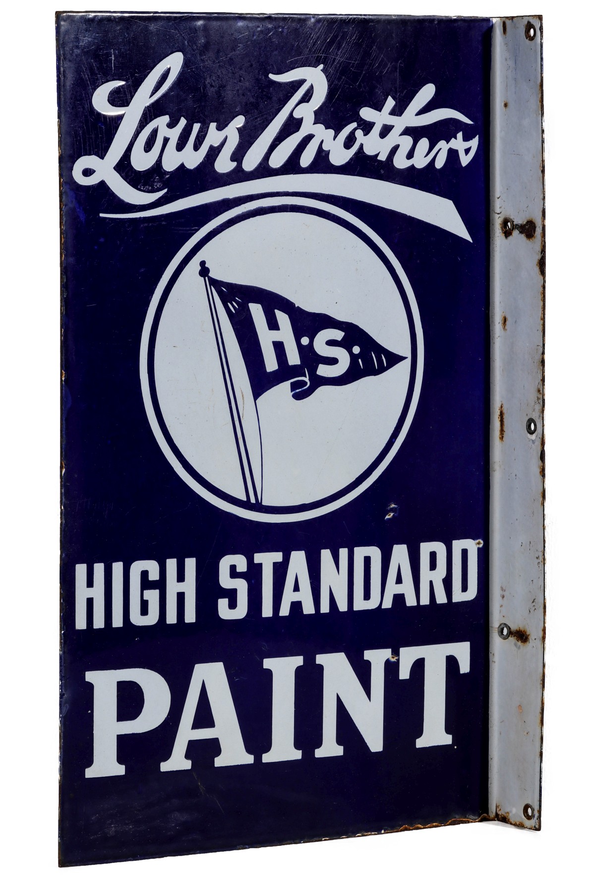 A LOWE BROTHERS PAINT PORCELAIN ENAMEL ADVERTISING SIGN